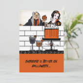 Halloween Sneeuwwitje gifappel Kaart (Staand voorkant)