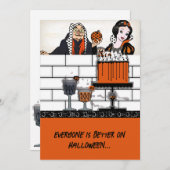 Halloween Sneeuwwitje gifappel Kaart (Voorkant / Achterkant)