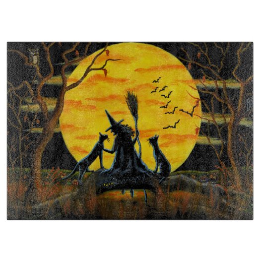 Halloween snijbord, Patience, Halloween Nears Snijplank (Voorkant)