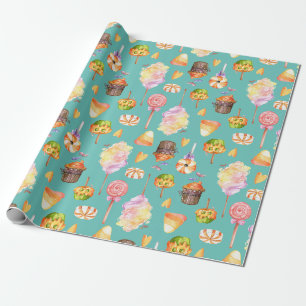 Halloween snoeit naadloos patroon cadeaupapier