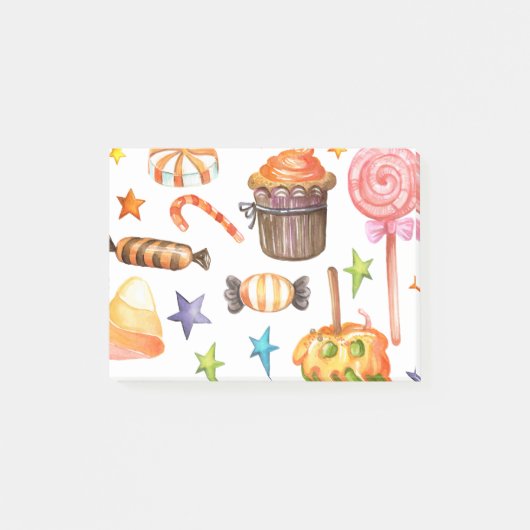 Halloween snoeit naadloos patroon post-it® notes (Voorkant)