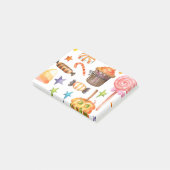 Halloween snoeit naadloos patroon post-it® notes (Schuin)
