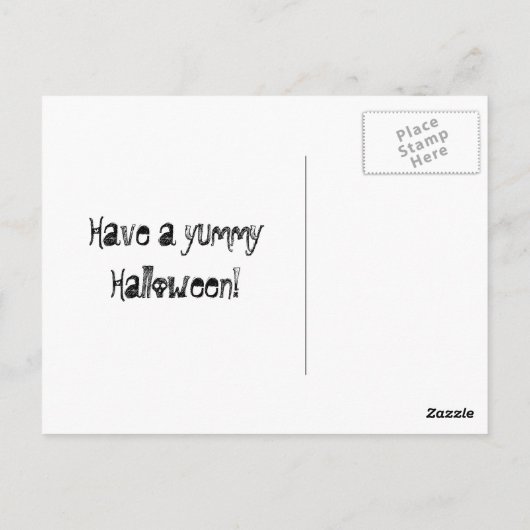 Halloween Snoep behandelingen Briefkaart (Achterkant)