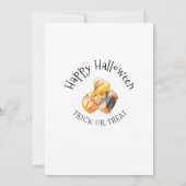 Halloween Snoep Birthday Uitnodiging (Achterkant)