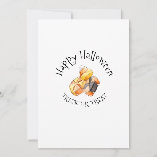 Halloween Snoep Birthday Uitnodiging (Achterkant)