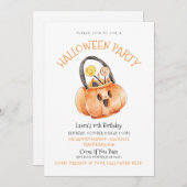 Halloween Snoep Birthday Uitnodiging (Voorkant / Achterkant)