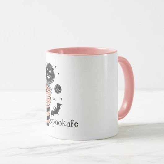 Halloween Snoep Box en Bats Mok (Voorkant rechts)