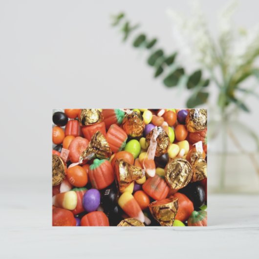 Halloween snoep briefkaart (Staand voorkant)