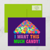 Halloween-Snoep Briefkaart (Voorkant / Achterkant)