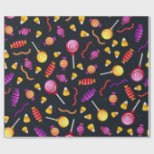 Halloween snoep cadeaupapier (Vlak)