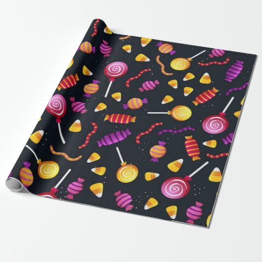 Halloween snoep cadeaupapier (Uitgerold)