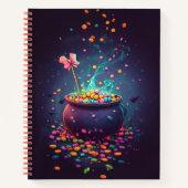 Halloween Snoep Cauldron Notitieboek (Voorkant)