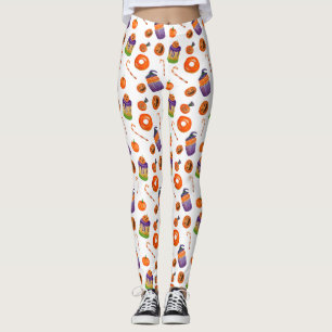 Halloween Snoep Cupcake Leggings   kostuumfeest