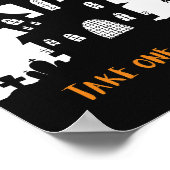 Halloween snoep deurteken spookhuis buit tas poster (Hoek)