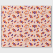 Halloween snoep en behandelt naadloos ontwerp cadeaupapier (Vlak)