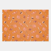 Halloween Snoep en Waterverf Inpakpapier Vel (Voorkant 2)