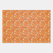 Halloween Snoep en Waterverf Inpakpapier Vel (Voorkant)