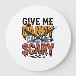 Halloween Snoep Geef Me Snoep Bel Me Bang_1 Grote Klok