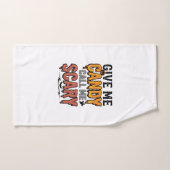 Halloween Snoep Geef Me Snoep Bel Me Bang_1 Handdoek (Handdoek)