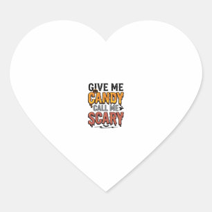 Halloween Snoep Geef Me Snoep Bel Me Bang_1 Hart Sticker
