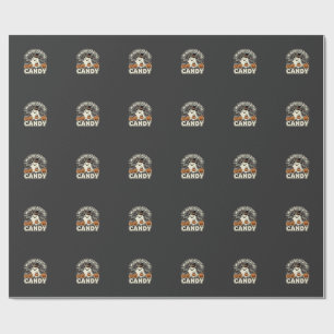 Halloween Snoep Geest Pompoen Ontwerp Cadeaupapier