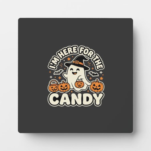 Halloween Snoep Geest Pompoen Ontwerp Fotoplaat (Voorkant)