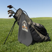 Halloween Snoep Geest Pompoen Ontwerp Golfhanddoek (Groen)