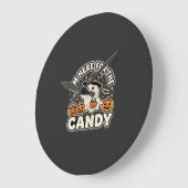Halloween Snoep Geest Pompoen Ontwerp Grote Klok (Hoek)