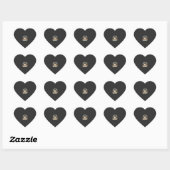 Halloween Snoep Geest Pompoen Ontwerp Hart Sticker (Vel)