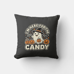 Halloween Snoep Geest Pompoen Ontwerp Kussen
