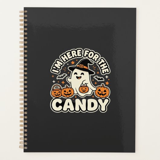 Halloween Snoep Geest Pompoen Ontwerp Planner (Voorkant)