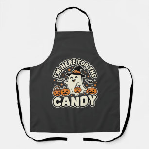 Halloween Snoep Geest Pompoen Ontwerp Schort