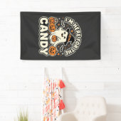 Halloween Snoep Geest Pompoen Ontwerp Spandoek (Insitu)