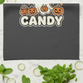 Halloween Snoep Geest Pompoen Ontwerp Theedoek (Gevouwen)