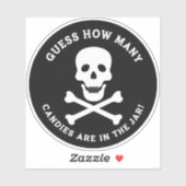 Halloween Snoep Gokpot Schedelsticker Sticker (Vel)