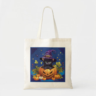 Halloween Snoep Kat Gepersonaliseerde Budget Tas