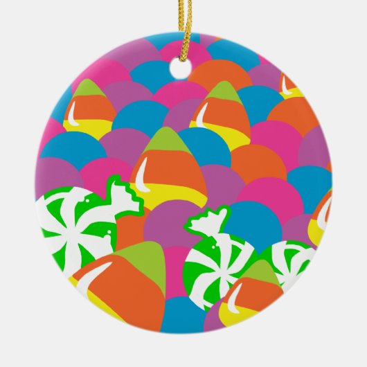 Halloween-Snoep Keramisch Ornament (Voorkant)