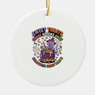 Halloween Snoep Ketel Griezelige Behandelingen Keramisch Ornament