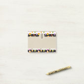 Halloween Snoep Kraft Landelijke Monogram Initiaal Post-it® Notes (Op bureau)