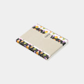 Halloween Snoep Kraft Landelijke Monogram Initiaal Post-it® Notes (Schuin)