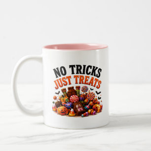 🍬 Halloween Snoep Liefhebber Grappige Spreuk 👻 Tweekleurige Koffiemok