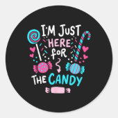 Halloween Snoep Lollipop Cute Gift Ronde Sticker (Voorkant)