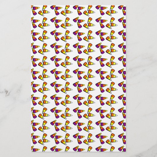 Halloween Snoep Mais Briefpapier (Voorkant)