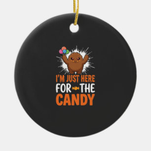 Halloween Snoep Monster Citaat Ontwerp Keramisch Ornament