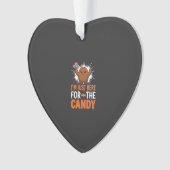 Halloween Snoep Monster Citaat Ontwerp Ornament (voorkant)