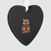 Halloween Snoep Monster Citaat Ontwerp Ornament (voorkant)