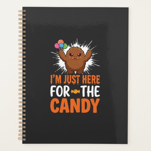 Halloween Snoep Monster Citaat Ontwerp Planner (Voorkant)