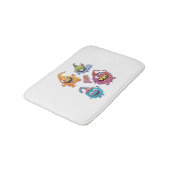 Halloween Snoep Monster Parade Badmat (Gekanteld)