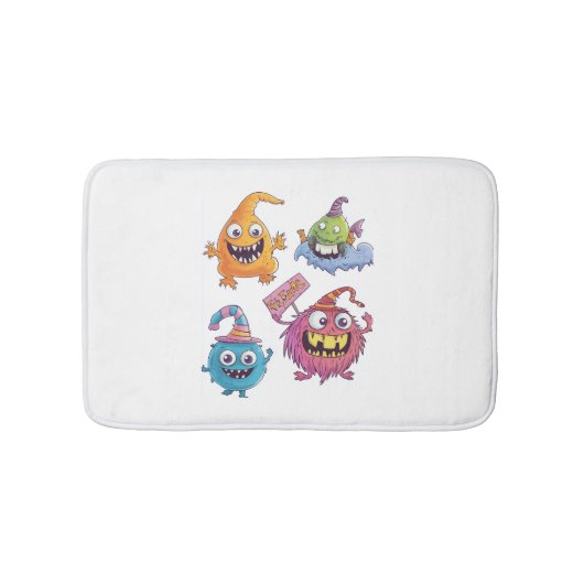 Halloween Snoep Monster Parade Badmat (Voorkant)