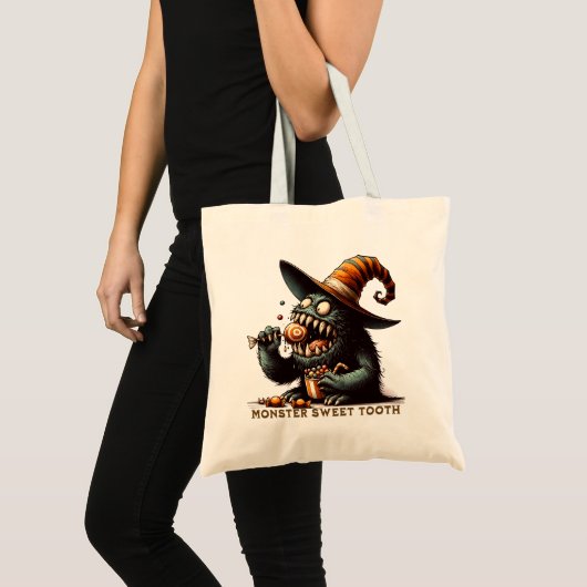  Halloween Snoep Monster Tote Bag (Voorkant (product))